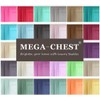 Megachest gathering tape voile curtain(champagne, W 56" x L 90"
