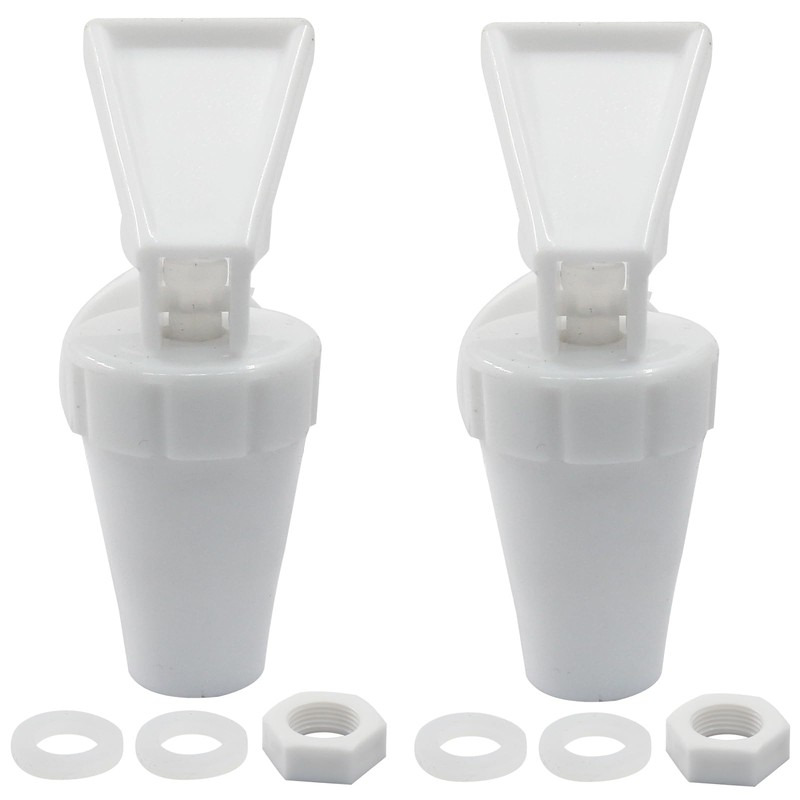suiwotin 2pcs Replacement Cooler Faucet, Plastic Water Dispenser Tap Set,