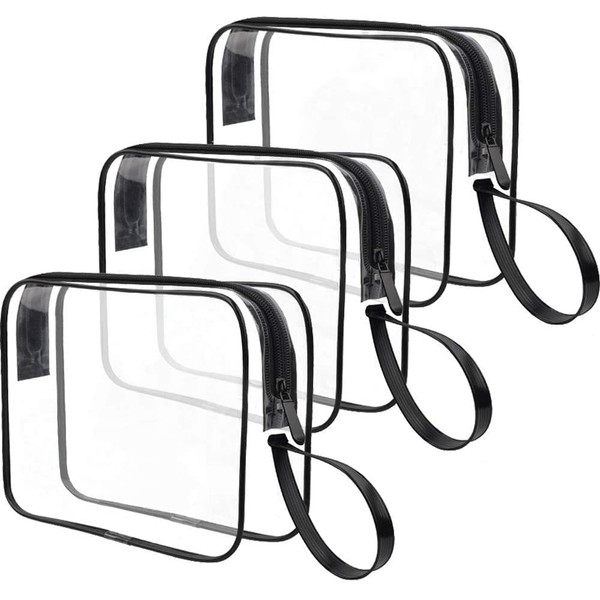 CGBE Transparent Cosmetic Bag 3 Pieces Makeup Bag Handbag Cosmetic