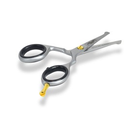 Nose Hair Rounded-Tip Triming Scissors for Mens | Made of Stainless Steel High Carbon | Best (Silver (Round-Tip), 4.0 Inches)