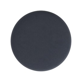 HomePop Upholstered Round Ottoman Home Décor|Foot Rest Ottoman - Steel Blue Velvet