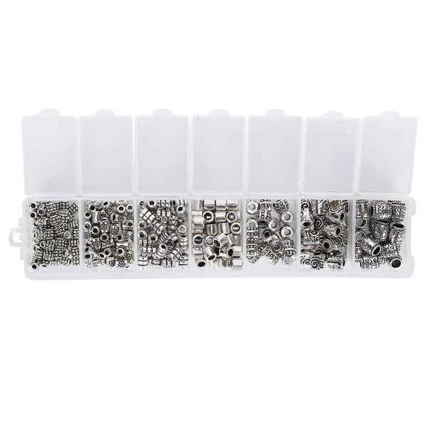 260Pcs Silver Spacer Beads s, Antique Silver Bronze Spacer Beads