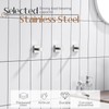KOKOSIRI Hooks for Hanging Towels Chrome Bathroom Hand Towel Hooks
