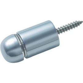 TRUSCO SN-AA150 Half Round Sign Nut Φ0.4 - 0.4 inches (12 - 10 mm), Chrome Plated, 1 Piece