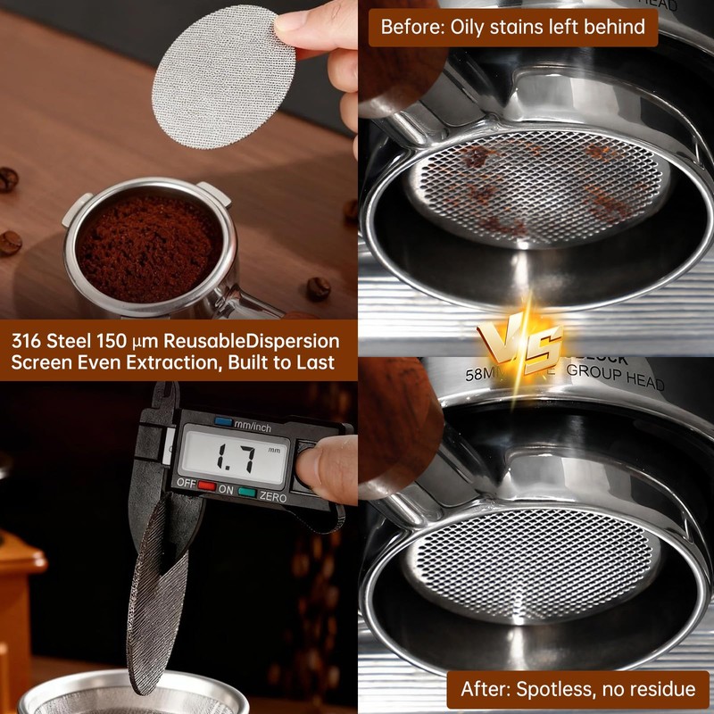 YAQUHO 54mm Espresso Accessories Kit, 9 Pcs Espresso Tamper Tools