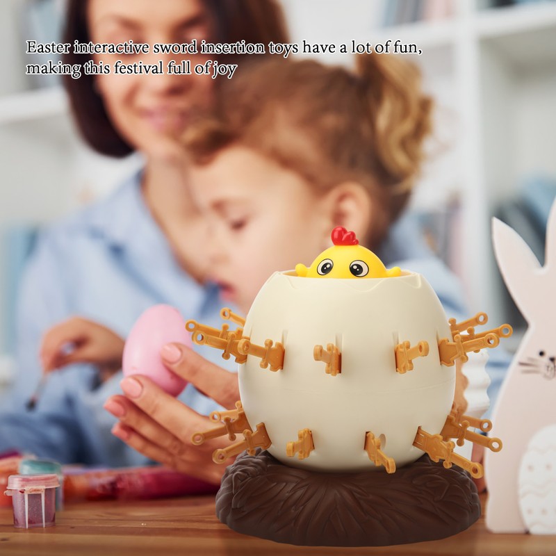 Easter Eggshell Trick Toy Parent Child Interactive Sword Pirate Bucket