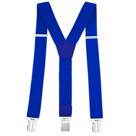 Gloop Verstellbare und Elastische Hosenträger für Herren und Damen,Breite 3 cm, mit 4 Robusten Metallclips Einheitsgröße Hosenträger für Männer und Frauen (18727a12 Royalblau)