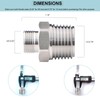 Tsinghwang RV Faucet Adapter 1/2 to 3/8 Reducer Faucet Supply