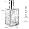 2 Pack Clear Rust Proof Soap Dispenser, Plastic Hand Soap