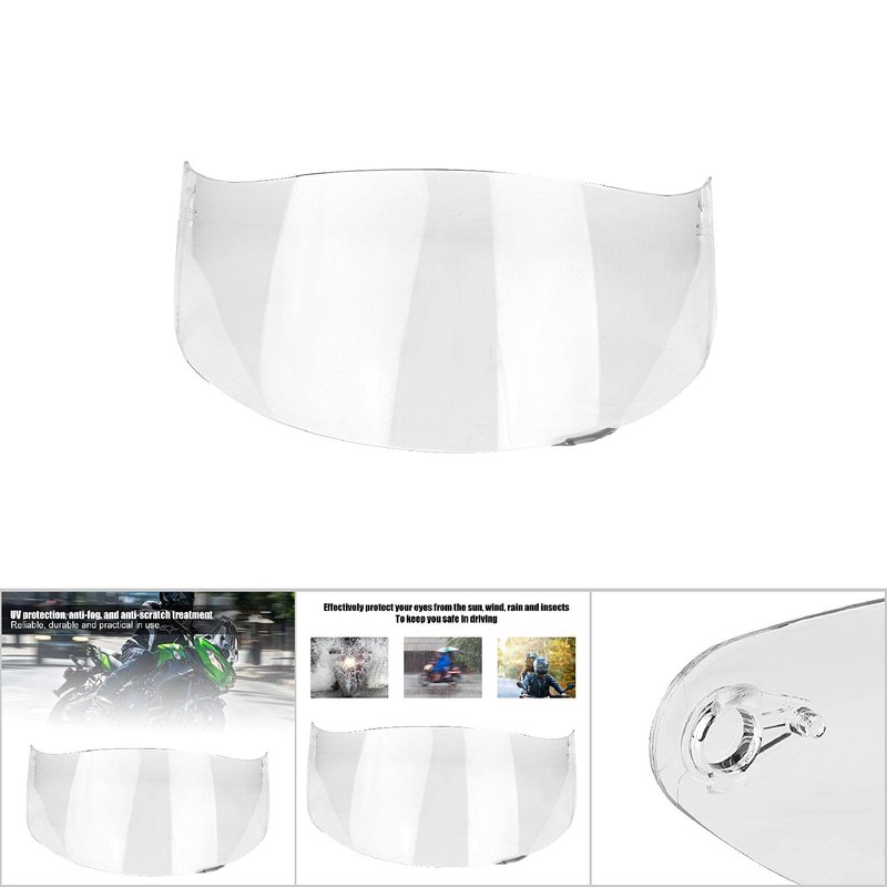 1 x Helmet Lens Visor, Motorcycle Wind Protection Helmet Lens
