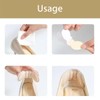 4 Paar Selbstklebende Fersenpolster, Beige, Ideal Für Zu Große Schuhe,