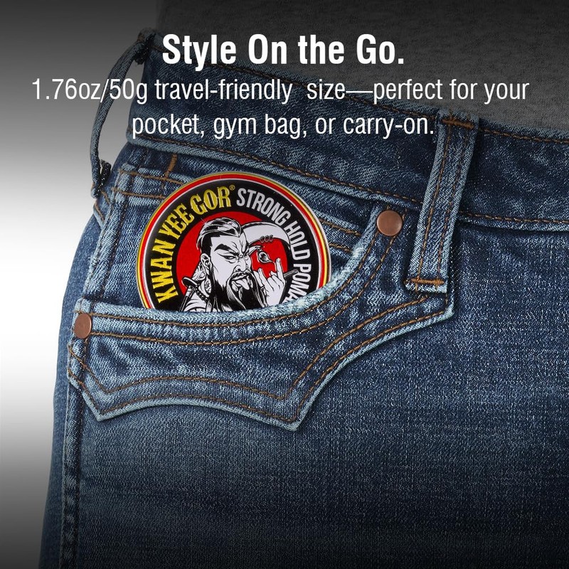 Strong Hold High Shine Hair Pomade 1.76oz for Men Styling