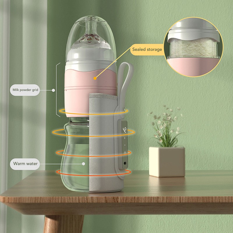 Quick Flush Baby Bottle Detachable Portable Press Rotate Quick Flush