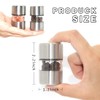 ROLMZJX 2 Pcs Salt and Pepper Grinder Set,Mini Salt shakers,Travel