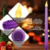 Mudder 5 Pcs LED Flameless Advent Candle Set Christmas Candles