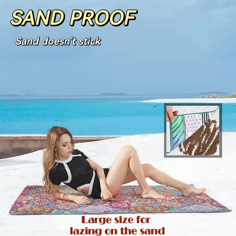 Beach Towel Sand Free 180x90cm Pool Towels with Travel Bag,Oversized
