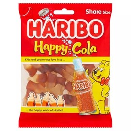 Haribo Happy Cola I Sweet Cola flavored Gummy Candy I 185g 6.5 ounce