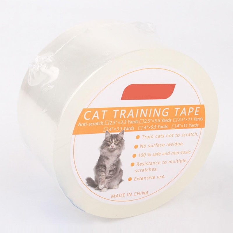 WANGCL Anti-Scratch Cat Scratching Deterrent Tape(4 inches x 5.5 yards),