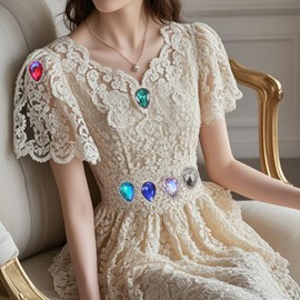 30Pcs Sew On Rhinestone Tear Drop Crystal Glass Rhinestone Metal Flatback Embellishment DIY Crafts Gems for Costume Dress Wedding Crafting (12 Champagne Gold, 10 * 14mm)