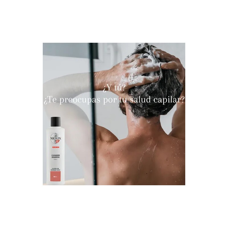N-Nioxin-4 Shampoo Densificador Para Cabello Teñido 300ml
