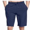 Men's Knee-Length Rashguard Beach Shorts with Built-in Briefs Wear Orange L