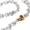UNIQSUM Gold Skull Charm Cut Leash Wallet Chain Biker Punk