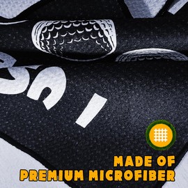 XYUXWLG Golf Towel, Funny Golf Gifts For Men Novelty Golf Towels for Golf Bags With Clip Golf Accessories Presents for Men Boyfriend Birthday Father's Day