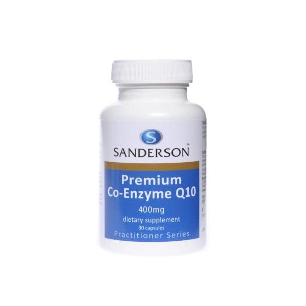 Natural Health>Health Products by Brand>Sanderson Sanderson Premium Co-Enzyme Q10 400mg Capsules 30