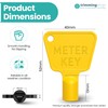 Trimming Shop 2 x Plastic Utility Meter Box Key –