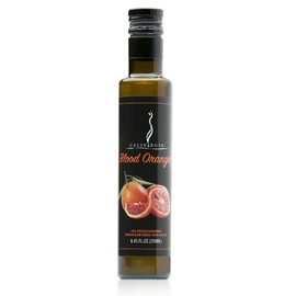 Calivirgin Blood Orange Olive Oil - Blood Orange Infused Extra Virgin Olive Oil - Cold Pressed Olive Oil - Blood Orange Flavored Olive Oil - No Preservatives, Organically Grown Olives - 250ml