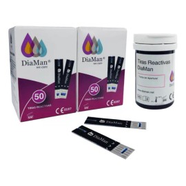 Tiras Reactivas Para Glucosa Diaman Pack 100 Pzas