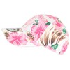 Hip Hop Honour, NY White and Pink Tropical Flowers Fashion