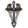 Top Brass Angel Wings Wall Cross - Spiritual Jesus Art