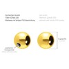 PIERCINGLINE Universal Screw Ball with Internal Thread Titanium Piercing Attachments