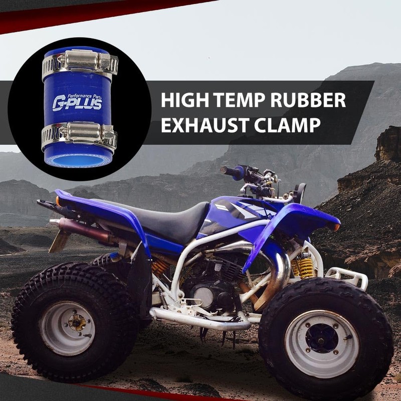 CROSSDESIGN High Temp Rubber Exhaust Clamp Fit for Yamaha Blaster