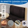 ANARACHON Leather Look RV Camper Dinette Cushion Covers, Washable RV