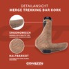 CONTEC Bicycle Grips Merge Trekking Bar Cork, Length 140 mm,