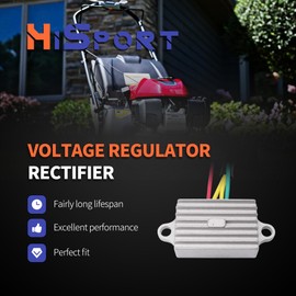HiSport Voltage Regulator with Harness Replaces 136-7879 & 127-9219 Compatible with Exmark Quest Radius E/S Series, Toro TimeCutter, Titan, Z-Master Mowers | OEM Fit for Toro X5450 & Zero-Turn Models