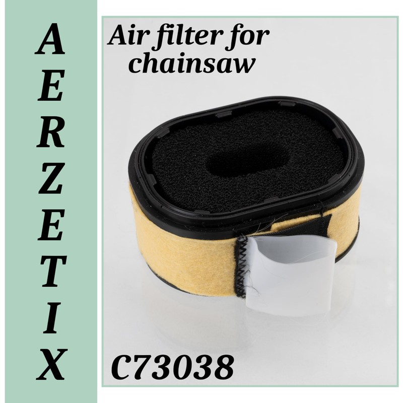 AERZETIX - C73038 - Air Filter for Chainsaw - Compatible