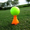 Light T-318 (640) Three Tier Tee, Green x Yellow
