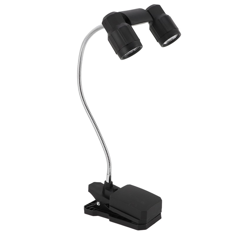 Clip On Light LED Double Headed 360 Degree Adjustable Rotatable