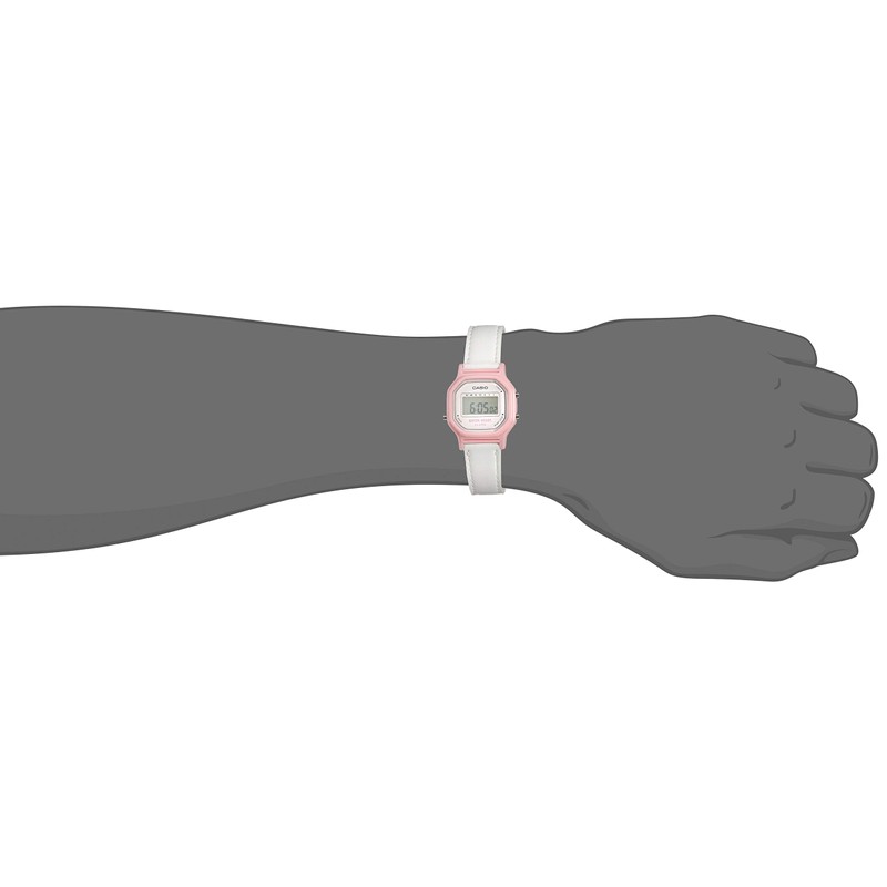 Casio LA-11WL-4ACF Reloj Digital Casual para Mujer, color Rosa/Blanco