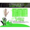 GOALIEX Soccer Goalie Gloves, Football Goalkeeper Gloves for Kids Boys