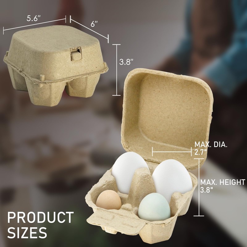 HavRixor Goose Egg Cartons 4 Grids 20 Pack- Holds Up