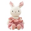 CUDDLE CORNER Bunny Stuffed Animal Organic Cotton Baby Plush Toys,