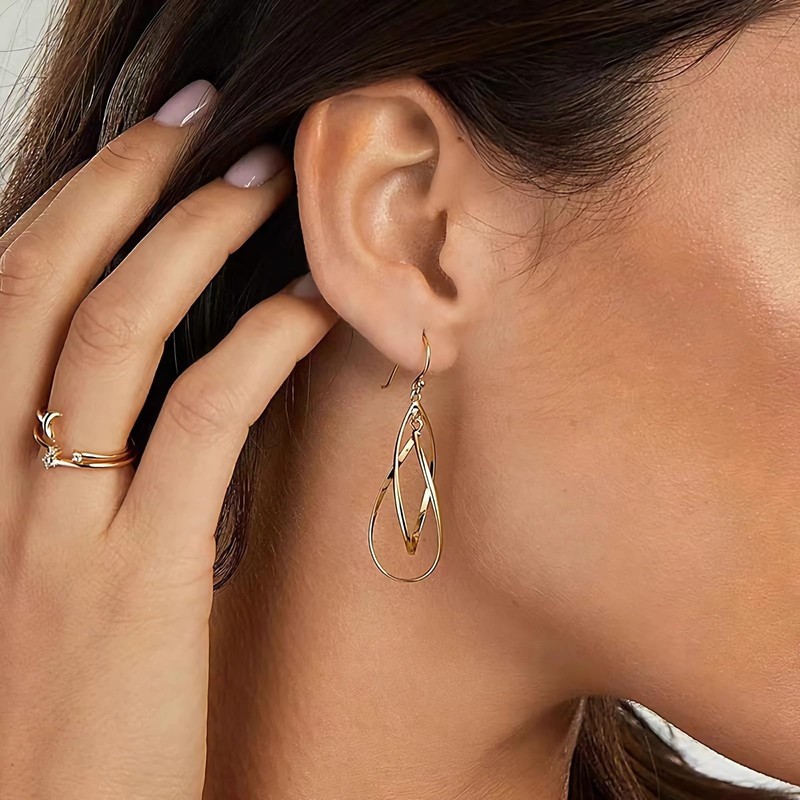 Black and Gold Earrings for Women Long Gold Earrings Formal