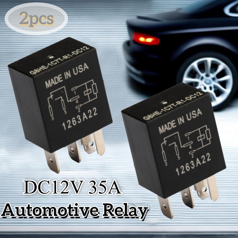 2pcs G8HE-1C7T-R1-DC12 5-Pin Car Relay