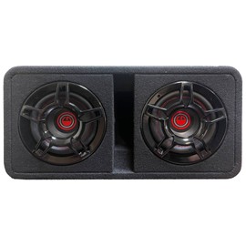 Gravity G8BD2 Dual 8" 1200W Active Powered Car Sub Enclosure Ported Compact Subwoofer