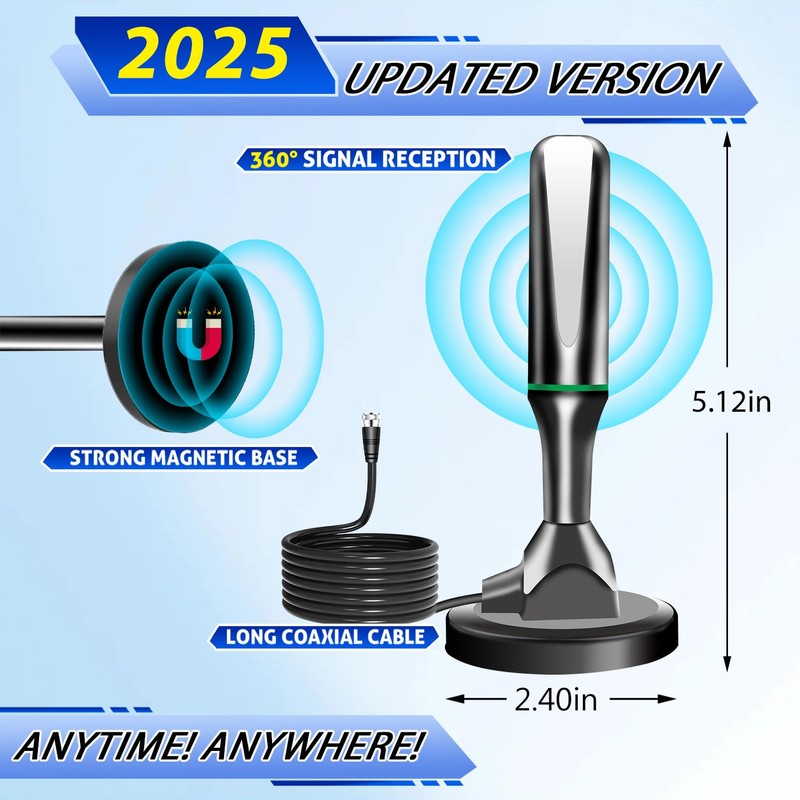 TV Antenna for Smart TV Indoor, 2026 HD Antenna with