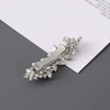 BetterJonny 2pcs Rhinestone Hair Clips Crystal Pearl Hair Barrette Flower